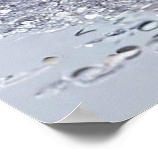 Dynamischer Wasserspritzer Poster (Ecke)