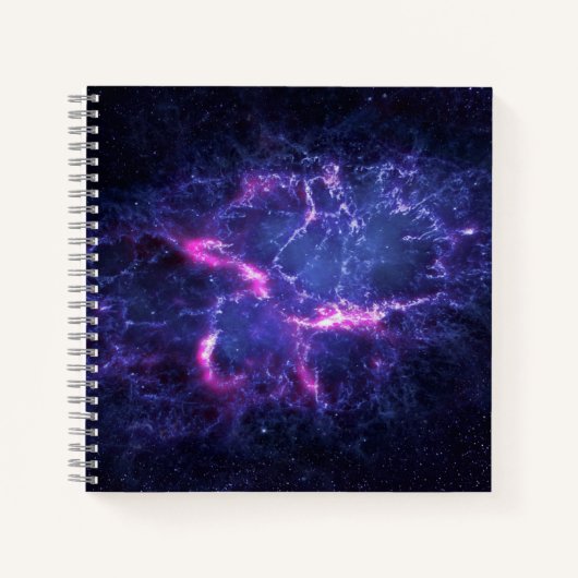 Dynamischer Weltraum-Nebel-Kosmos-Bild Notizblock (Vorderseite)