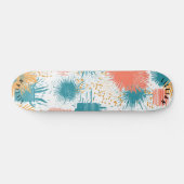 Dynamisches Abstrakt Burst Muster Skateboard Deck (Horizontal)