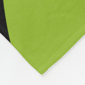 Dynamisches Abstraktes Drehmuster in Grün und Blau Fleecedecke (Ecke)