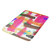 Dynamisches Abstraktes Kunstmuster Badematte (Schrägansicht)