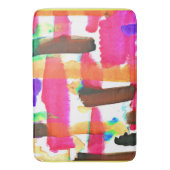 Dynamisches Abstraktes Kunstmuster Badematte (Vorderseite Vertikal)