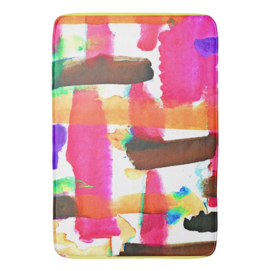 Dynamisches Abstraktes Kunstmuster Badematte (Vorderseite Vertikal)