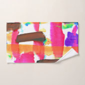 Dynamisches Abstraktes Kunstmuster Badhandtuch Set (Handtuch)