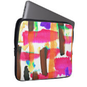 Dynamisches Abstraktes Kunstmuster Laptopschutzhülle (Vorne Rechts)