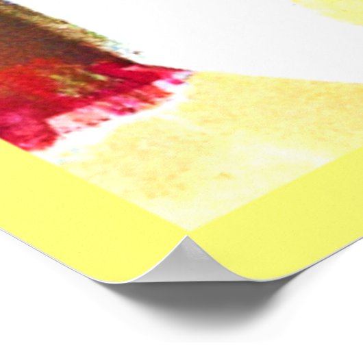 Dynamisches Abstraktes Kunstmuster Poster (Ecke)