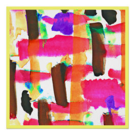 Dynamisches Abstraktes Kunstmuster Poster