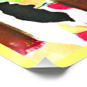 Dynamisches Abstraktes Kunstmuster Poster (Ecke)