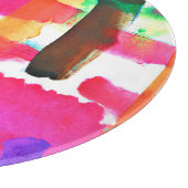 Dynamisches Abstraktes Kunstmuster Schneidebrett (Ecke)