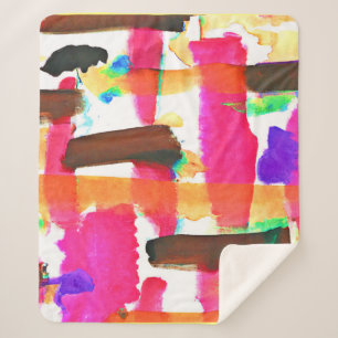 Dynamisches Abstraktes Kunstmuster Sherpadecke