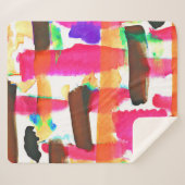 Dynamisches Abstraktes Kunstmuster Sherpadecke (Vorderseite (Horizontal))