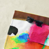 Dynamisches Abstraktes Kunstmuster Strandtuch (Beispiel)