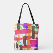 Dynamisches Abstraktes Kunstmuster Tasche (Rückseite)