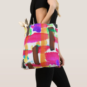 Dynamisches Abstraktes Kunstmuster Tasche
