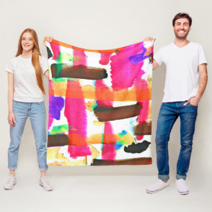 Dynamisches abstraktes Muster in der Kunst Fleecedecke