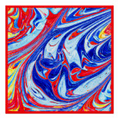 Dynamisches Abstraktes Muster Poster (Vorderseite)