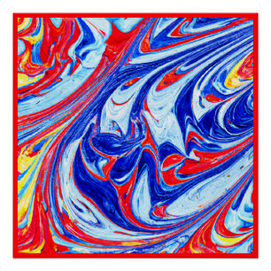 Dynamisches Abstraktes Muster Poster