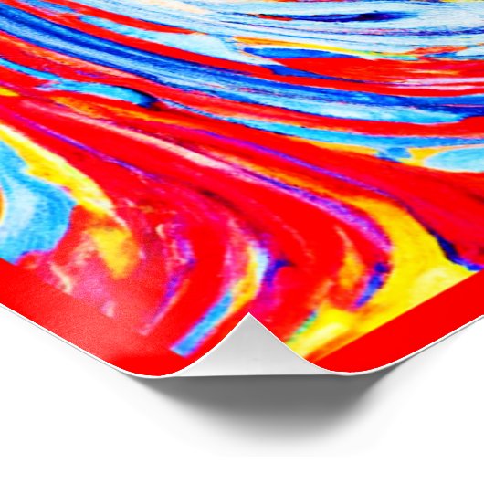 Dynamisches Abstraktes Muster Poster (Ecke)