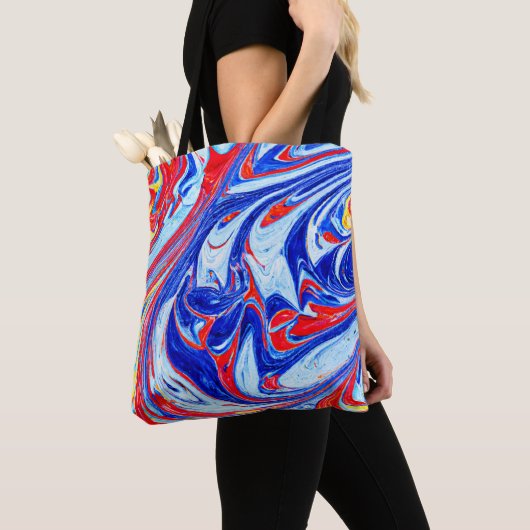 Dynamisches Abstraktes Muster Tasche (Von Nahem)