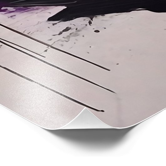 Dynamisches Abstraktes Ölgemälde, dicker Pinselstr Fotodruck (Ecke)