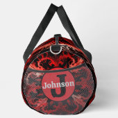 Dynamisches abstraktes Sporttaschen-Monogramm pers Duffle Bag (Rechts)