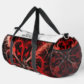 Dynamisches abstraktes Sporttaschen-Monogramm pers Duffle Bag (Rechte Ecke)