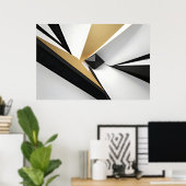 Dynamisches architektonisches Design Poster (Heimbüro)