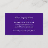 Dynamisches Auge Fangen farbenfrohe Pinstripes Visitenkarte (Rückseite)