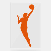 Dynamisches Basketball-Silhouette-Design Acrylschild (Vorderseite)