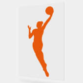Dynamisches Basketball-Silhouette-Design Acrylschild (Winkel)