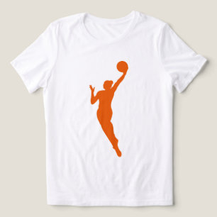 Dynamisches Basketball-Silhouette-Design Tri-Blend Shirt
