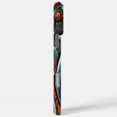 Dynamisches Delfin-Kunstwerk Case-Mate iPhone Hülle (Rückseite / Rechts)