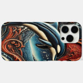 Dynamisches Delfin-Kunstwerk Case-Mate iPhone Hülle (Rückseite (Horizontal))