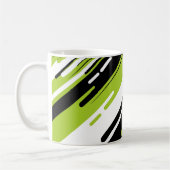 Dynamisches diagonales gestreiftes abstraktes Desi Kaffeetasse (Links)