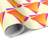 Dynamisches Dreieck-Muster Geschenkpapier (Rolleneckpunkt)