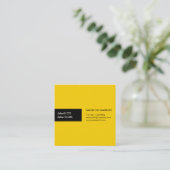 Dynamisches Duo Quadratische Visitenkarte (Stehend Vorderseite)