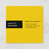 Dynamisches Duo Quadratische Visitenkarte (Vorderseite)