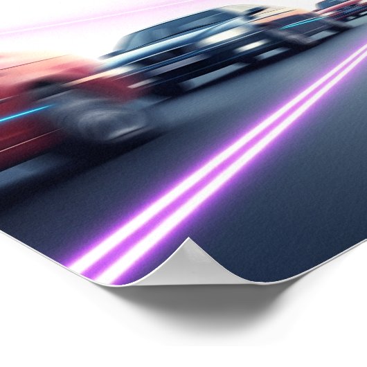 Dynamisches, dynamisches Stadtkunstdesign Poster (Ecke)