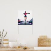 Dynamisches, dynamisches Stadtkunstdesign Poster (Küche)