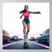 Dynamisches, dynamisches Stadtkunstdesign Poster (Vorne)