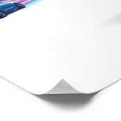 Dynamisches, dynamisches Stadtkunstdesign Poster (Ecke)