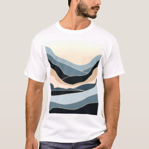 Dynamisches farbiges Bogendesign T-Shirt
