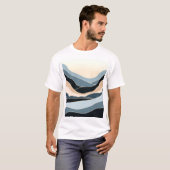 Dynamisches farbiges Bogendesign T-Shirt (Vorne ganz)