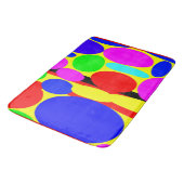 Dynamisches farbiges Design Badematte (Schrägansicht)