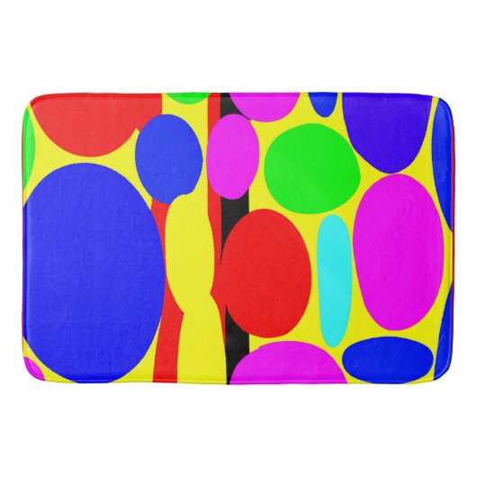 Dynamisches farbiges Design Badematte (Vorderseite)