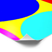 Dynamisches farbiges Design Poster (Ecke)