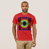 Dynamisches Farbmuster T-Shirt (Vorne ganz)