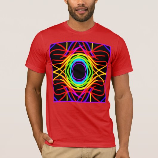 Dynamisches Farbmuster T-Shirt (Vorderseite)