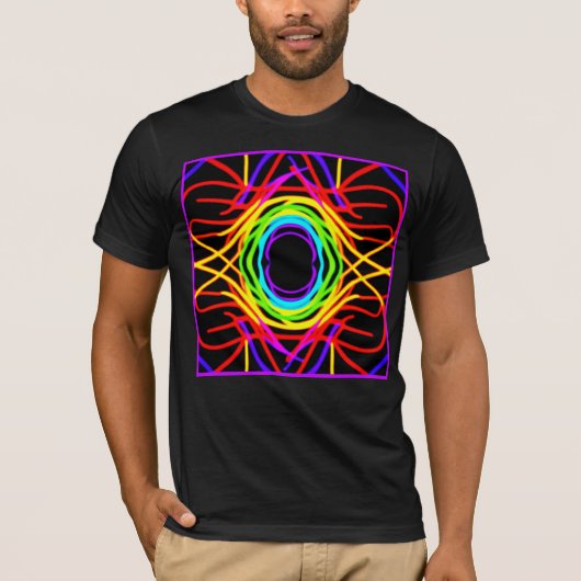 Dynamisches Farbmuster T-Shirt (Vorderseite)
