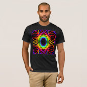 Dynamisches Farbmuster T-Shirt (Vorne ganz)